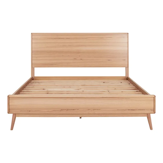 Nelson King Bed Frame in Australian Messmate / Timber Headboard
