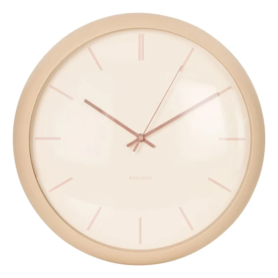 Nirvana Globe Clock 40x40cm in Sand Brown