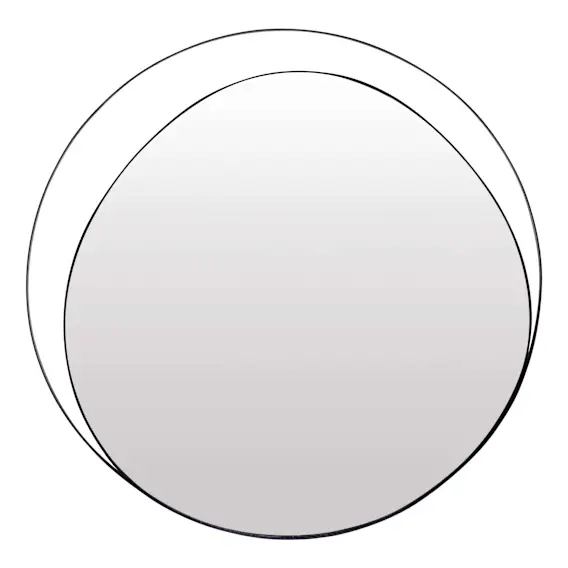 Nova Mirror Small 65x65cm in Black