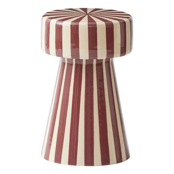 Nolan Side Table 29x47cm in Russet / Ivory