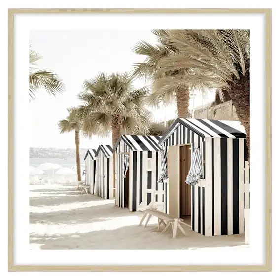 Oamaha Beach Framed Print in 103 x 103cm