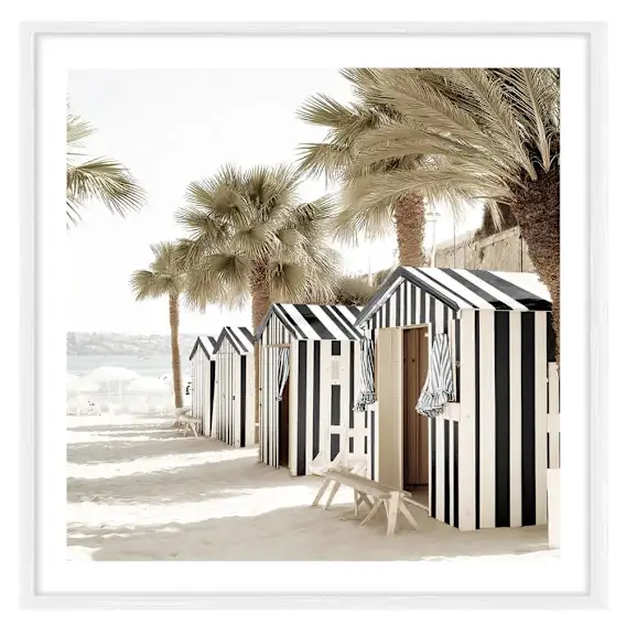 Oamaha Beach Framed Print in 103 x 103cm