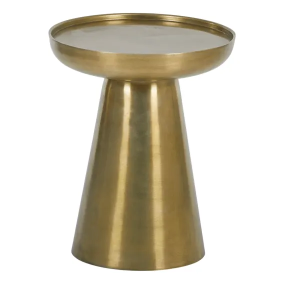 Oro Round Side Table 41cm in Aluminium Gold