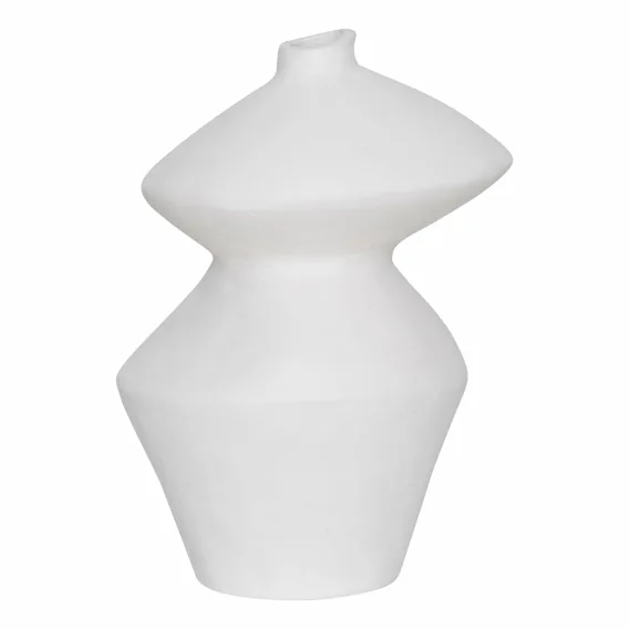 Organic Vessel Small 23x35cm in Matte White