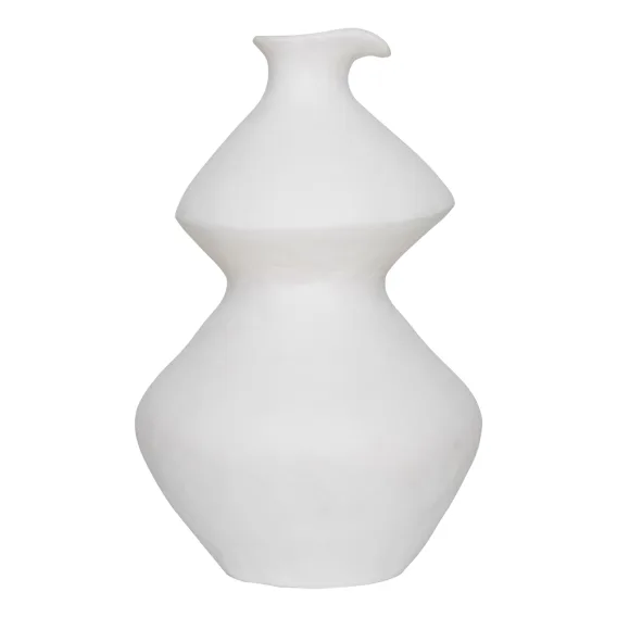 Organic Vessel Large 35x57cm in Matte White