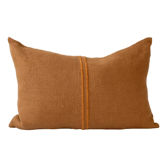 Orion Feather Fill Cushion 60x40cm in Mustard