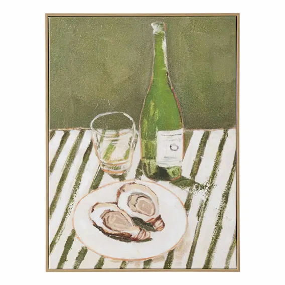 Ostriche Box Framed Canvas in 45 x 60cm