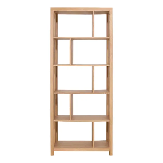 Otis Narrow Bookshelf 60x180cm in Oak Clear