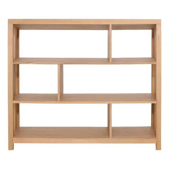 Otis 3 Tier Bookshelf 120x120cm in Oak Clear