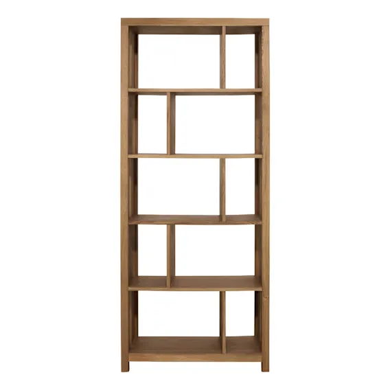 Otis Narrow Bookshelf 60x180cm in Oak Caramel