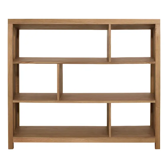 Otis 3 Tier Bookshelf 120x120cm in Oak Caramel