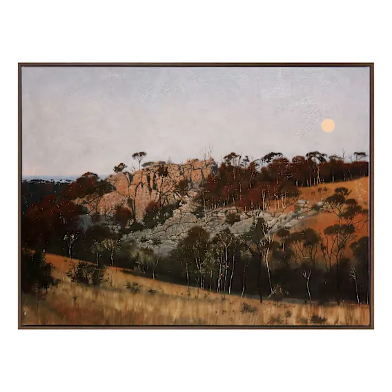 Outback Evenings Box Framed Canvas in 95 x 63cm