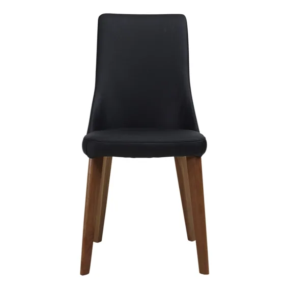 Panama Dining Chair in Leather Black / Stain