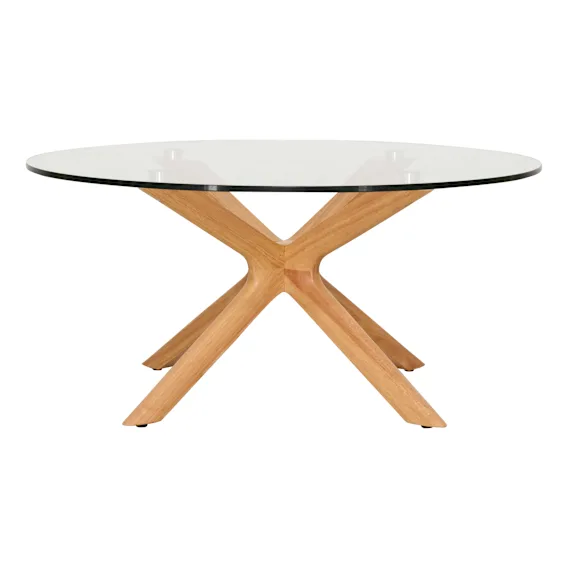 Padma Round Coffee Table in Glass / Clear