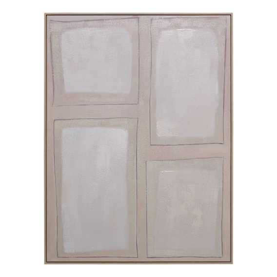 Pale Framework Box Framed Canvas in 90 x 120cm