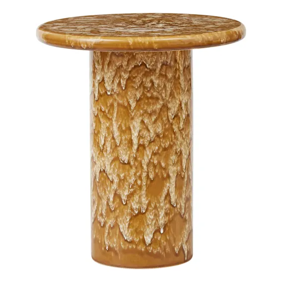 Palmer Side Table 40.5x45.5cm in Mustard