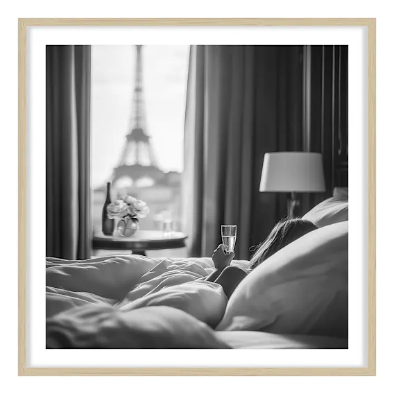 Parisian Morning Framed Print in 84 x 84cm