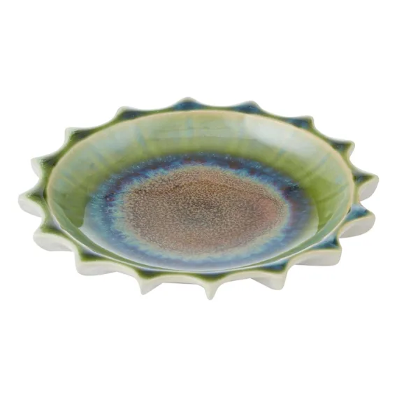Patra Plate Small 16x2.5cm in Green