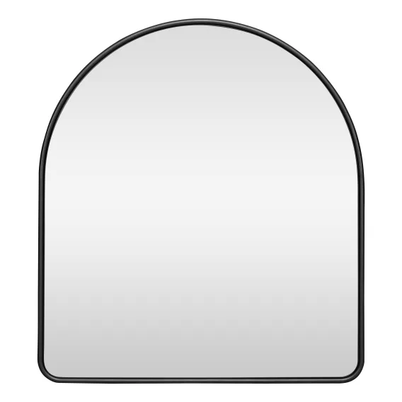 Penny Arch Mirror 80x90cm in Matte Black