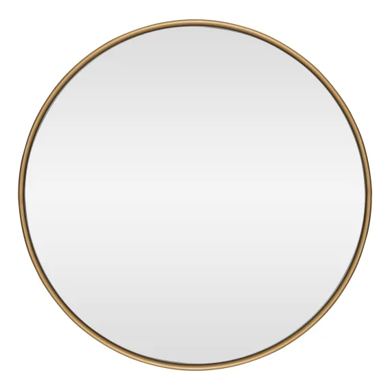Penny Round Mirror 100cm in Gold