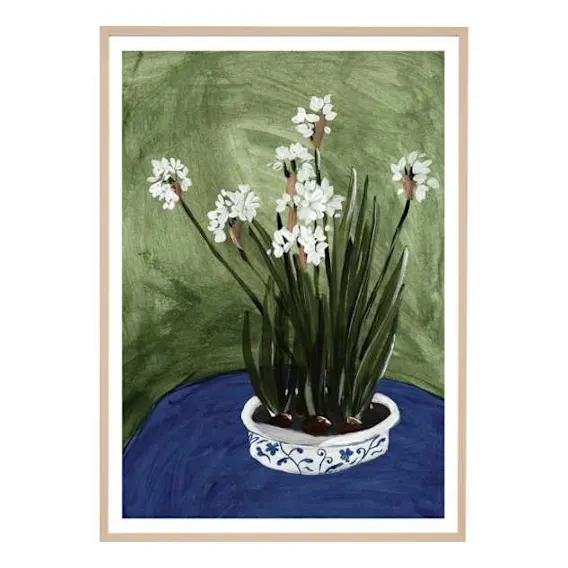 Petite Blooms Framed Print in 113 x 159cm