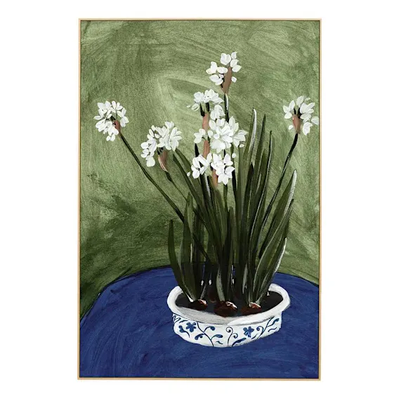 Petite Blooms Box Framed Canvas in 82 x 122cm