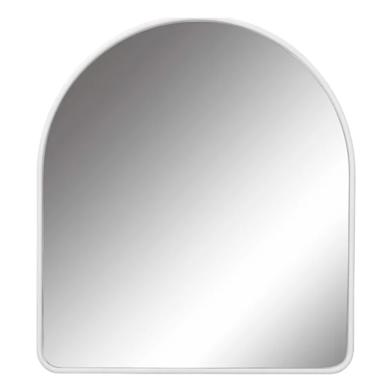 Penny Arch Mirror 80x90cm in Matte White