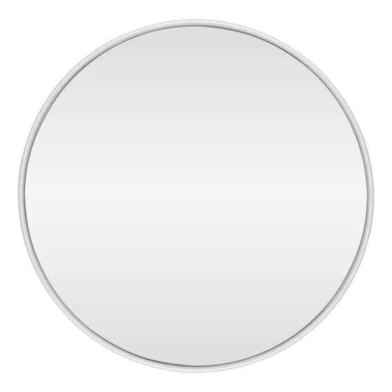 Penny Round Mirror 100cm in Matte White