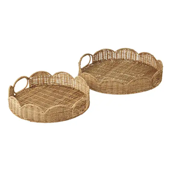Pettine Trays Set of 2 40x7cm in Natural