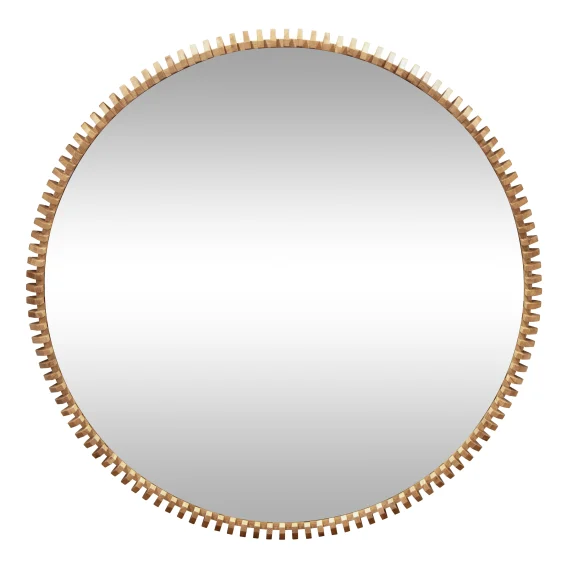 Pila Round Mirror 100cm in Natural