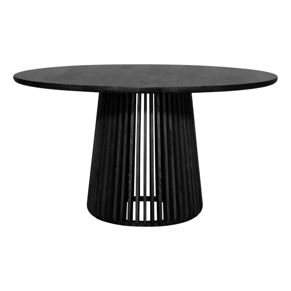 Pila Round Dining Table 150cm in Black