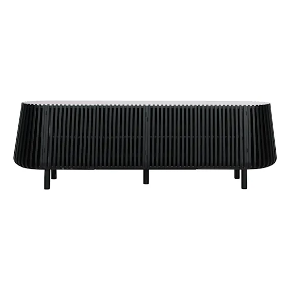 Pila Entertainment Unit 200cm in Carrara Marble / Black