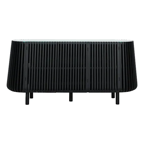 Pila Buffet 160cm in Black / Glass