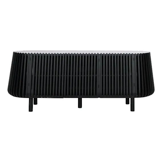 Pila Entertainment Unit 160cm in Carrara Marble / Black
