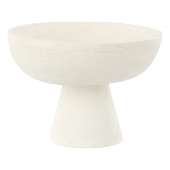 Picton Footed Bowl 30x21cm in White