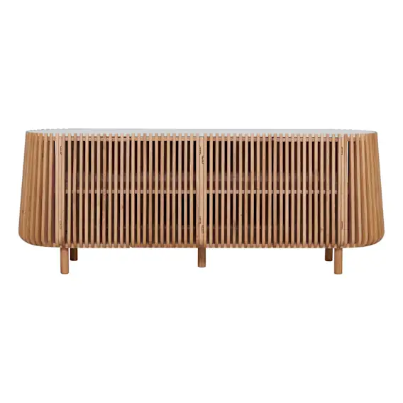 Pila Buffet 200cm in American Oak / Carrara Marble