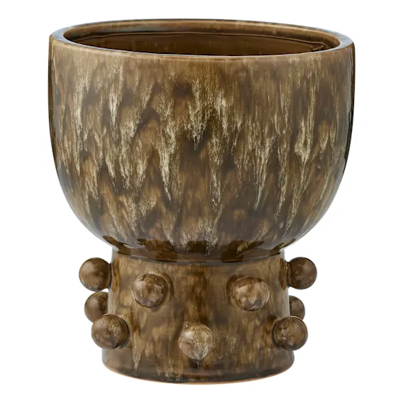 Pip Footed Pot 25x28cm in Olive