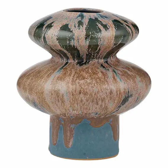 Pietra Vase 13x14cm in Olive