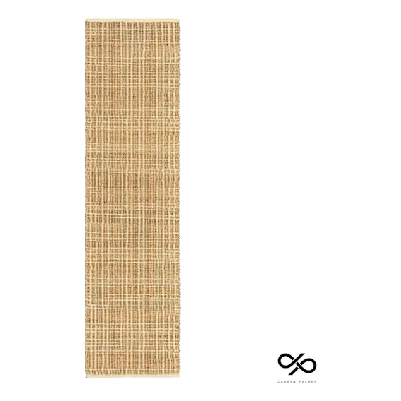 Plaid Rug 80x400cm in Sandstone