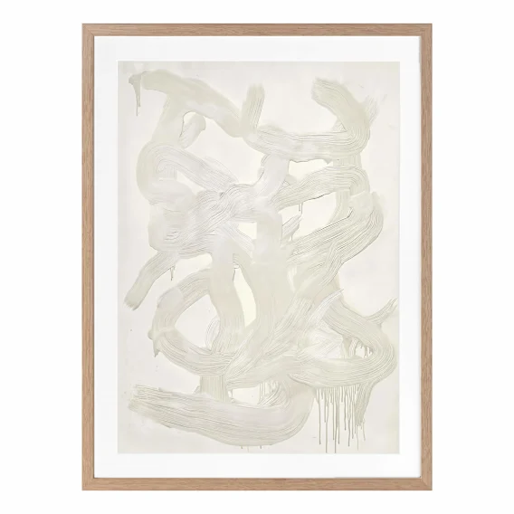 Poetry Motion I Portrait Framed Print in 68 x 84cm