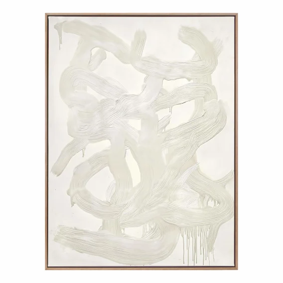 Poetry Motion I Portrait Box Framed Canvas in 123 x 163cm