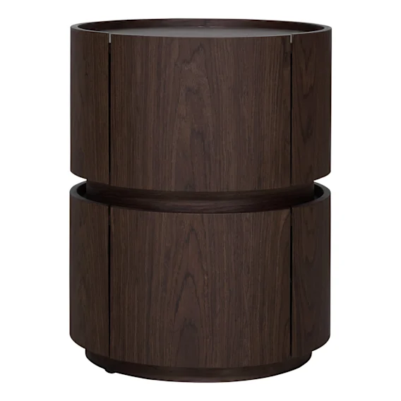 Polar Bedside Table in Dark Walnut