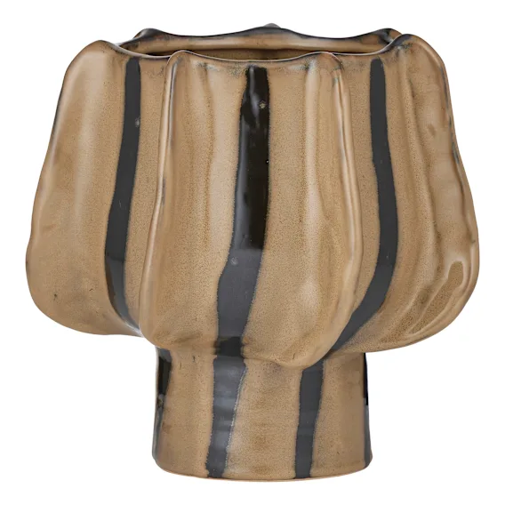 Preston Pot Large 26x24cm in Taupe / Black