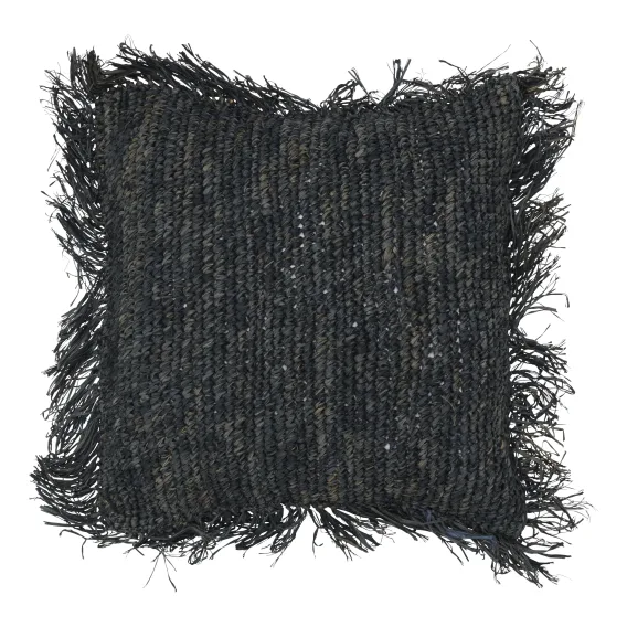 Raffia Cushion Cover 50x50cm in Blackwash