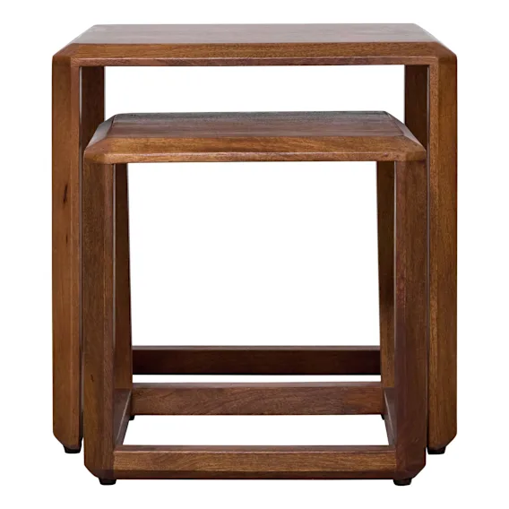 Raja Nest of Tables in Mangowood Natural