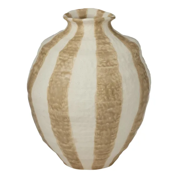 Rayas Vase 25.6x29.8cm in Taupe