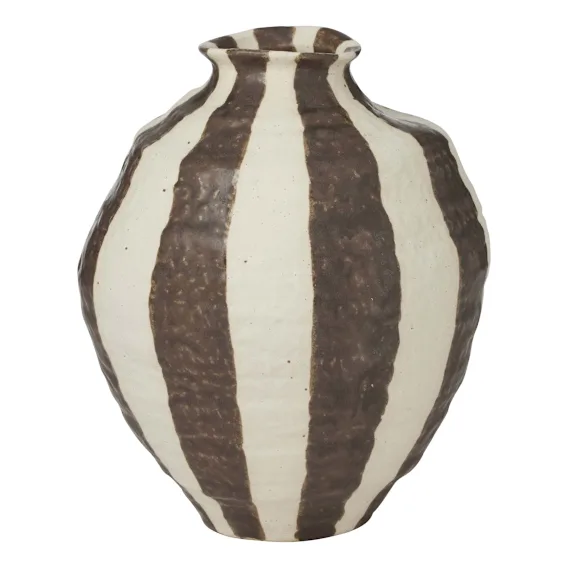 Rayas Vase 18.2x20.7cm in Cocoa