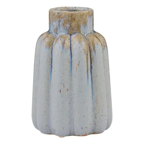 Rani Vase Small 12.5x19cm in Blue / Natural