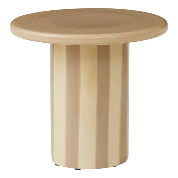 Rayas Side Table 40.5x34.5cm in Taupe