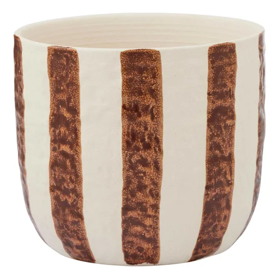 Rayas Pot 19x17cm in Tan